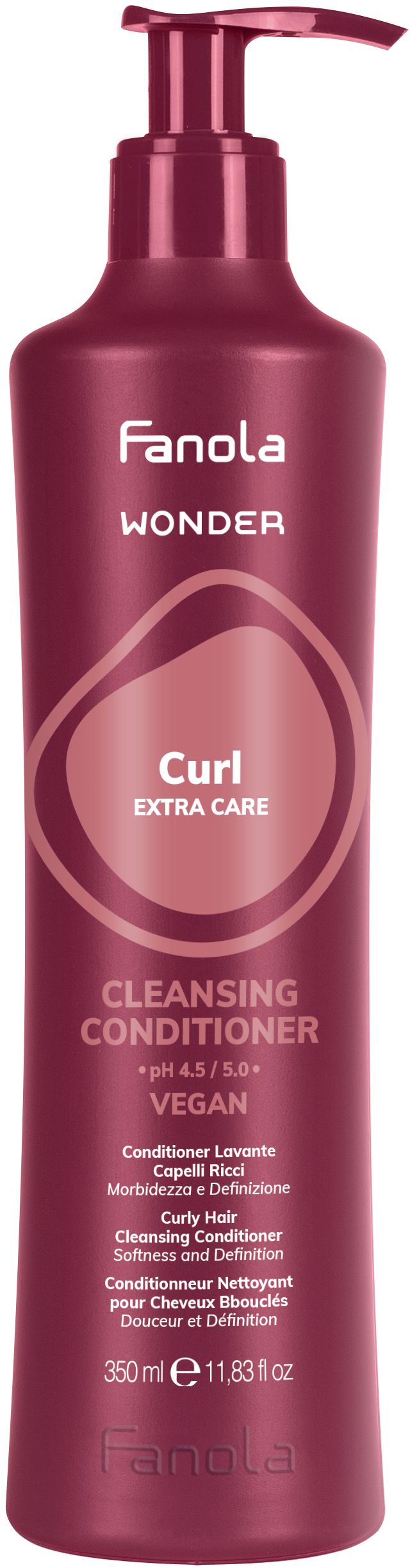 Fanola Wonder Curl Washing Conditioner Curly Hair Softness And Definition 350ml