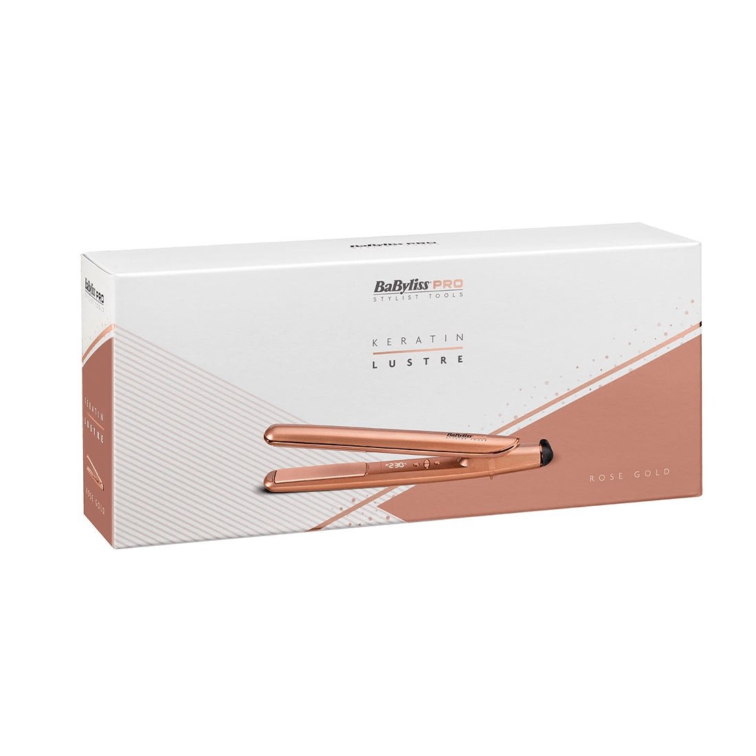 BaByliss Pro Keratin Lustre Straightener - Rose Gold