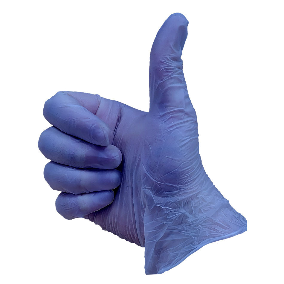 Nitrile Blue Powder Free Gloves x100