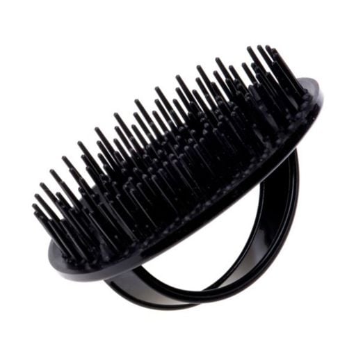 Denman D6 Be-Bop Bright Detangling Black Brush - Hairdressing Supplies