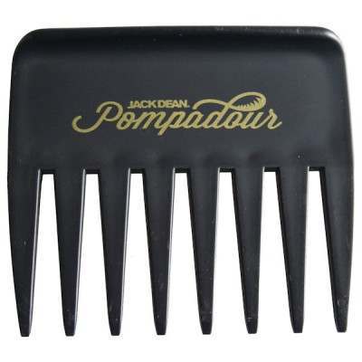 Denman Jack Dean Pompadour Comb 8 Teeth - Black (3309B) - Hairdressing Supplies