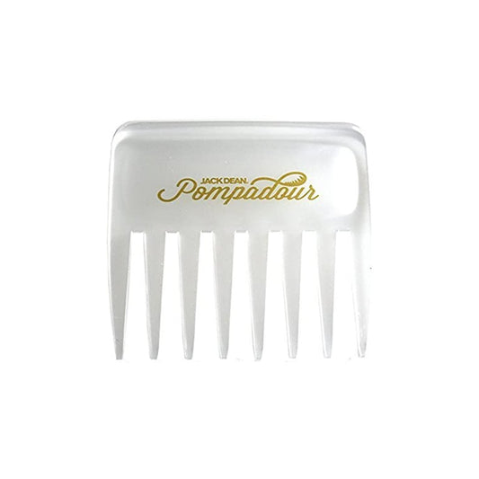 Denman Jack Dean Pompadour Comb 8 Teeth - Clear (3309) - Hairdressing Supplies