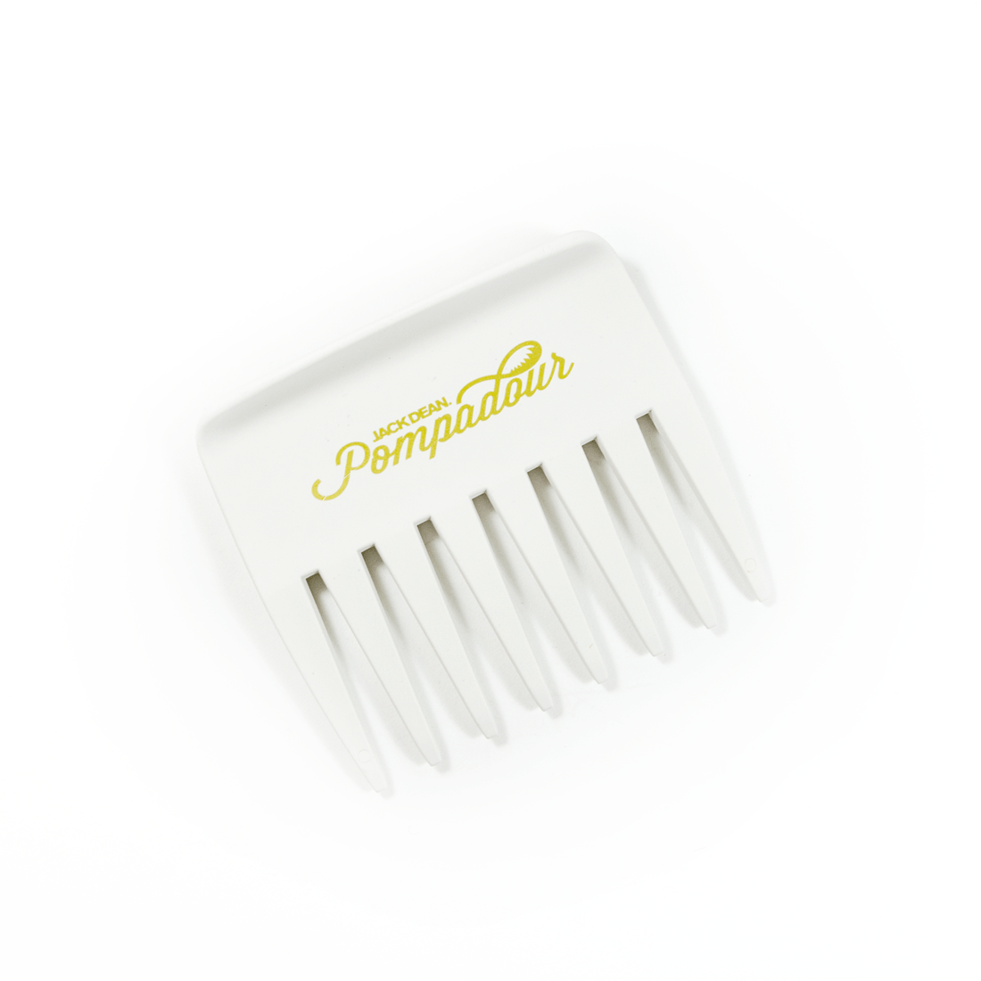 Denman Jack Dean Pompadour Comb 8 Teeth - White (3309) - Hairdressing Supplies