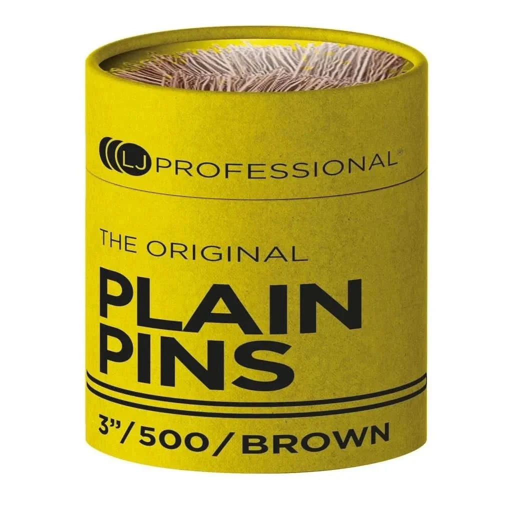 DMI LJ Professional  3" Hairpins Plain x500 - Brown