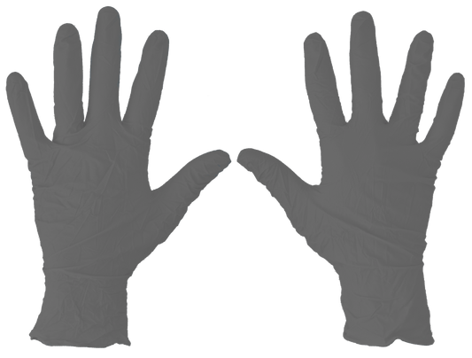 Nitrile Gloves Powder Free - Medium - Black x100