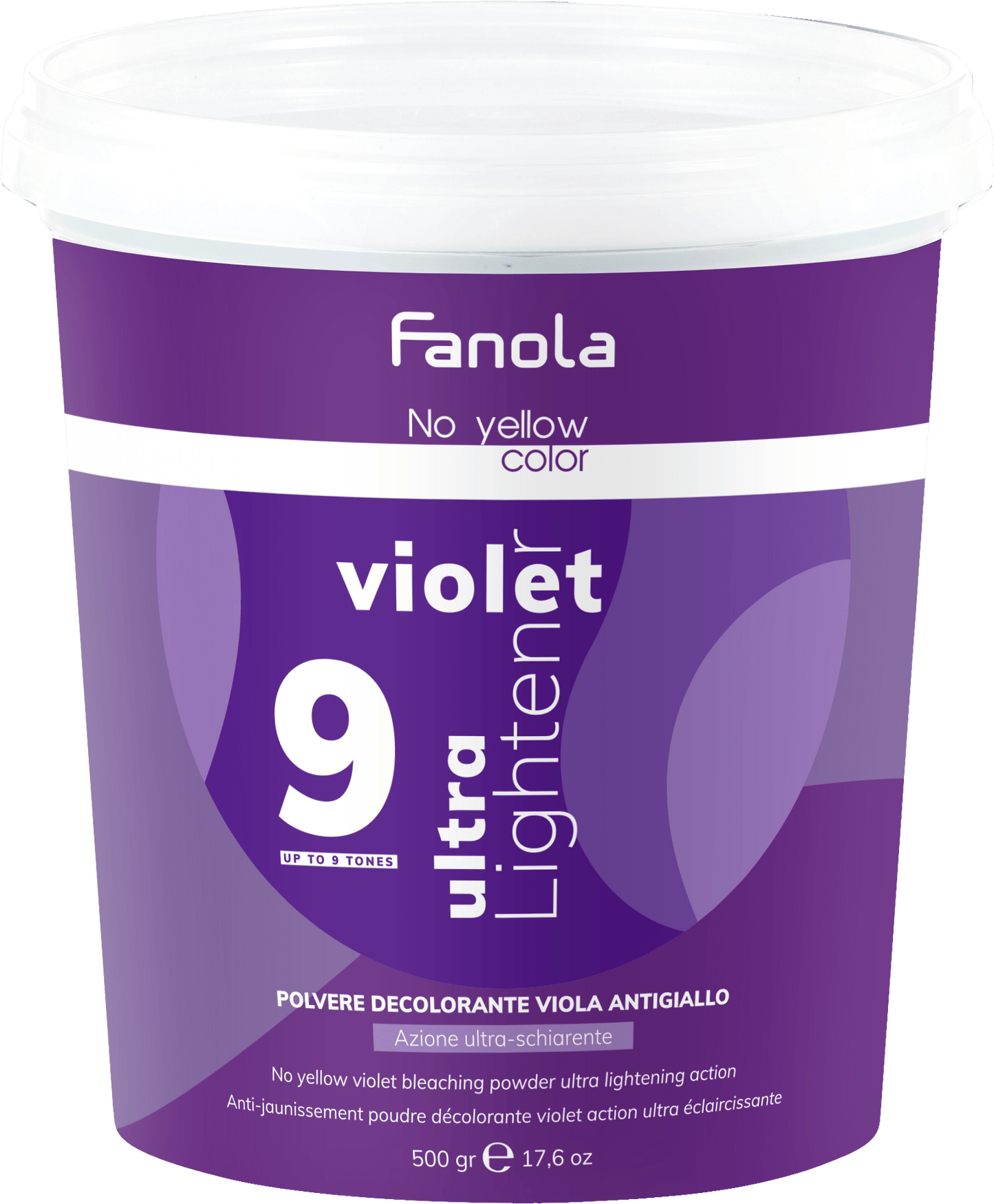 Fanola Color No Yellow 9 Tone Bleaching Powder - 500g - Hairdressing Supplies