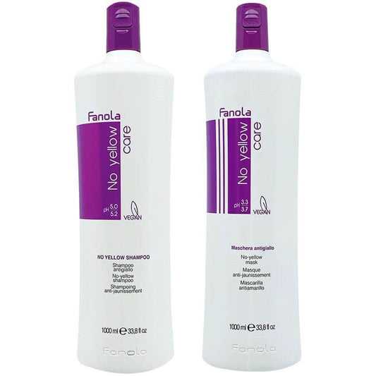 Fanola No Yellow Shampoo & Mask Twin Pack 2 x 1000ml