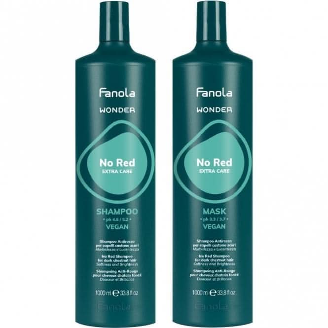 Fanola Wonder No Red Shampoo & Mask Twin Pack 2 x 1000ml