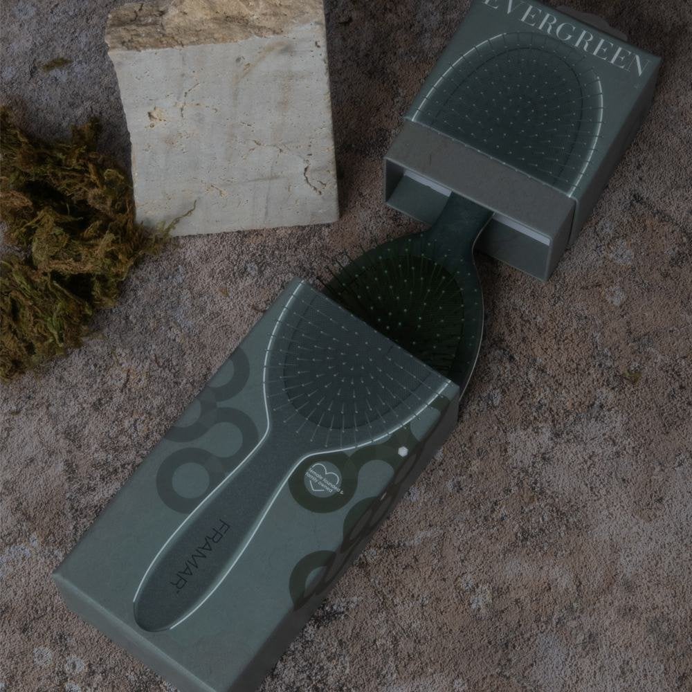 Framar Neutrals Detangle Brush - Evergreen - Hairdressing Supplies