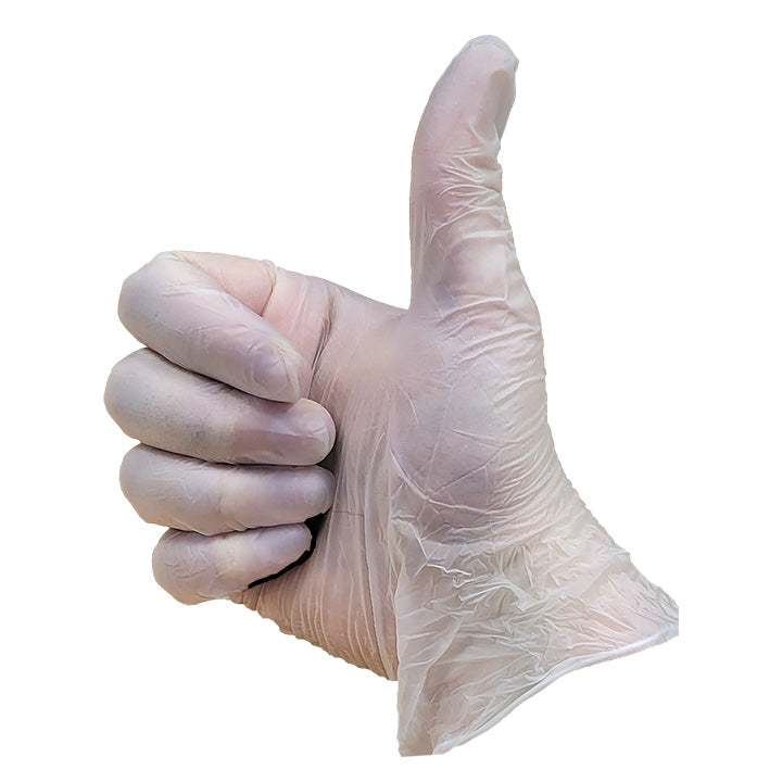 Vinyl Clear Powder Free Gloves x100