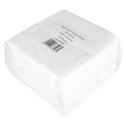 HDS White Smooth Disposable Towels (50) 40CM X 80CM