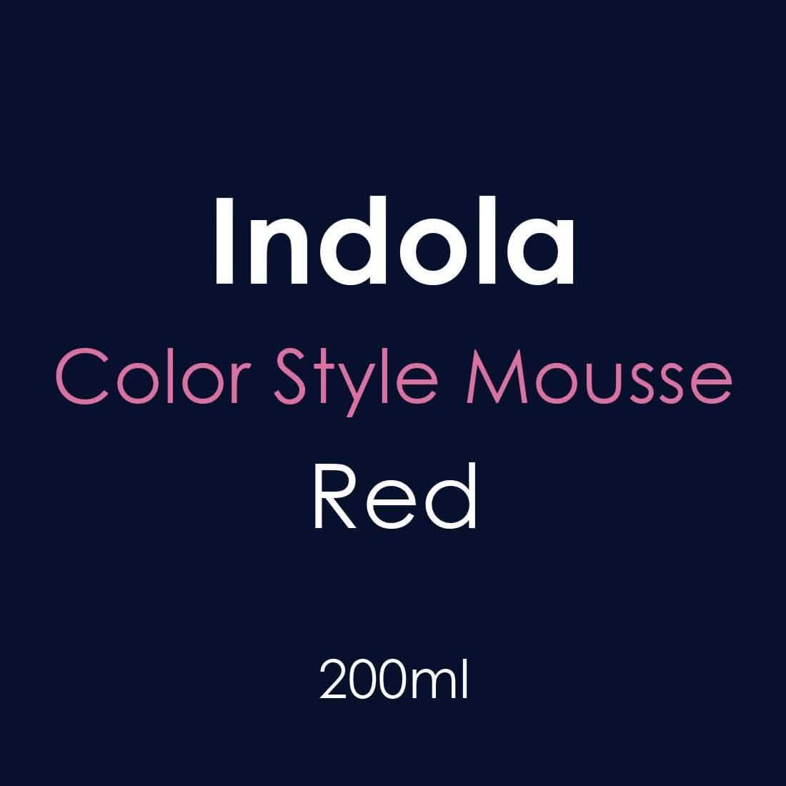 Indola Color Style Mousse  - Red 200ml