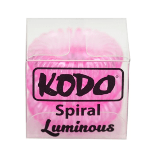 Kodo Luminous Blush Pink Spiral Hair Bobbles - Hairdressing Supplies