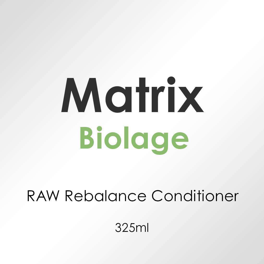 Matrix Biolage RAW Scalp Care Rebalance Conditioner 325ml - Hairdressing Supplies