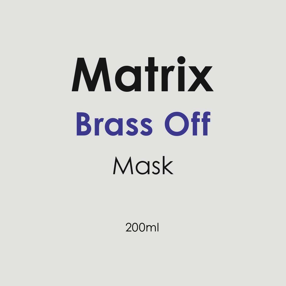 Matrix Brass Off Mask 200ml - Hairdressing Supplies