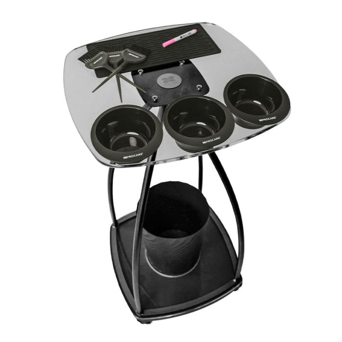 Procare Write & Wipe Hair Trolley Black - Hairdressing Supplies