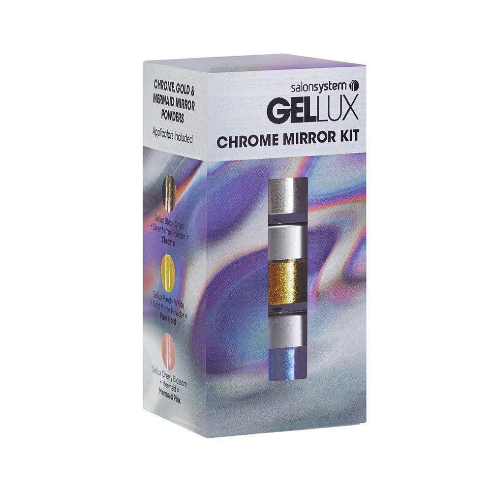 Salon System Gellux Chrome Mirror Kit - Hairdressing Supplies