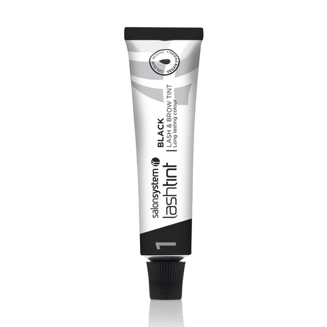 Salon System Lash & Brow Tint Black 15ml - Hairdressing Supplies