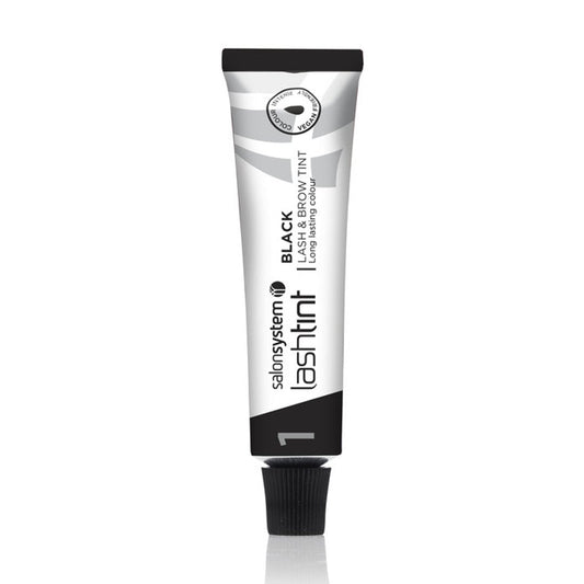 Salon System Lash & Brow Tint Black 15ml - Hairdressing Supplies