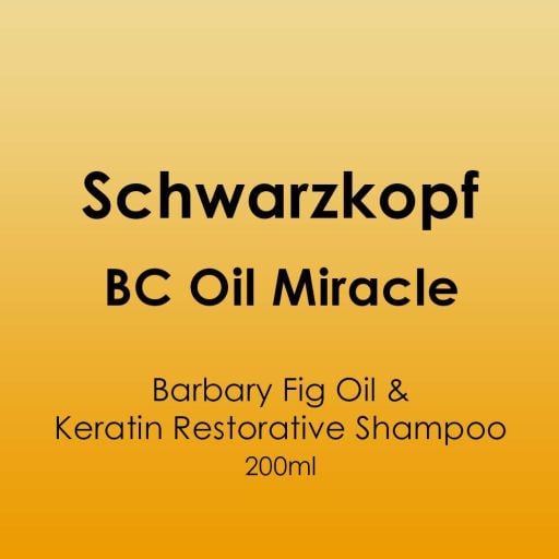 Schwarzkopf BC Oil Miracle Barbary Fig Oil Shampoo 200ml - Hairdressing Supplies