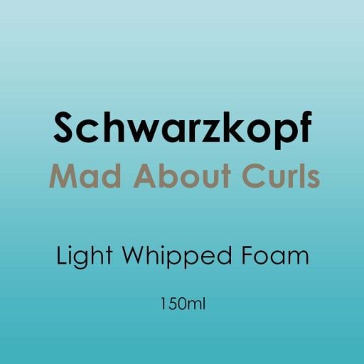 Schwarzkopf Mad About Curls Light Whipped Foam 150ml - Hairdressing Supplies