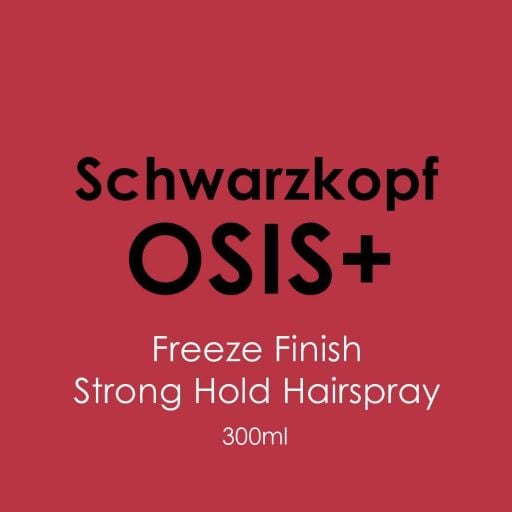 Schwarzkopf Osis Freeze Strong Hold Hairspray 300ml - Hairdressing Supplies
