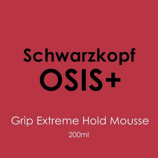 Schwarzkopf Osis+ Grip Extreme Hold Mousse 200ml - Hairdressing Supplies