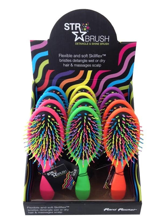 STR Detangle And Shine Hairbrush - Various Colours - Hairdressing Supplies