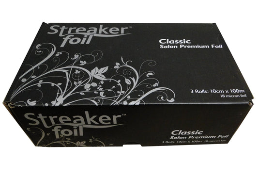 Streaker Hairdressing Foil 3 x 100m Silver - Hairdressing Supplies