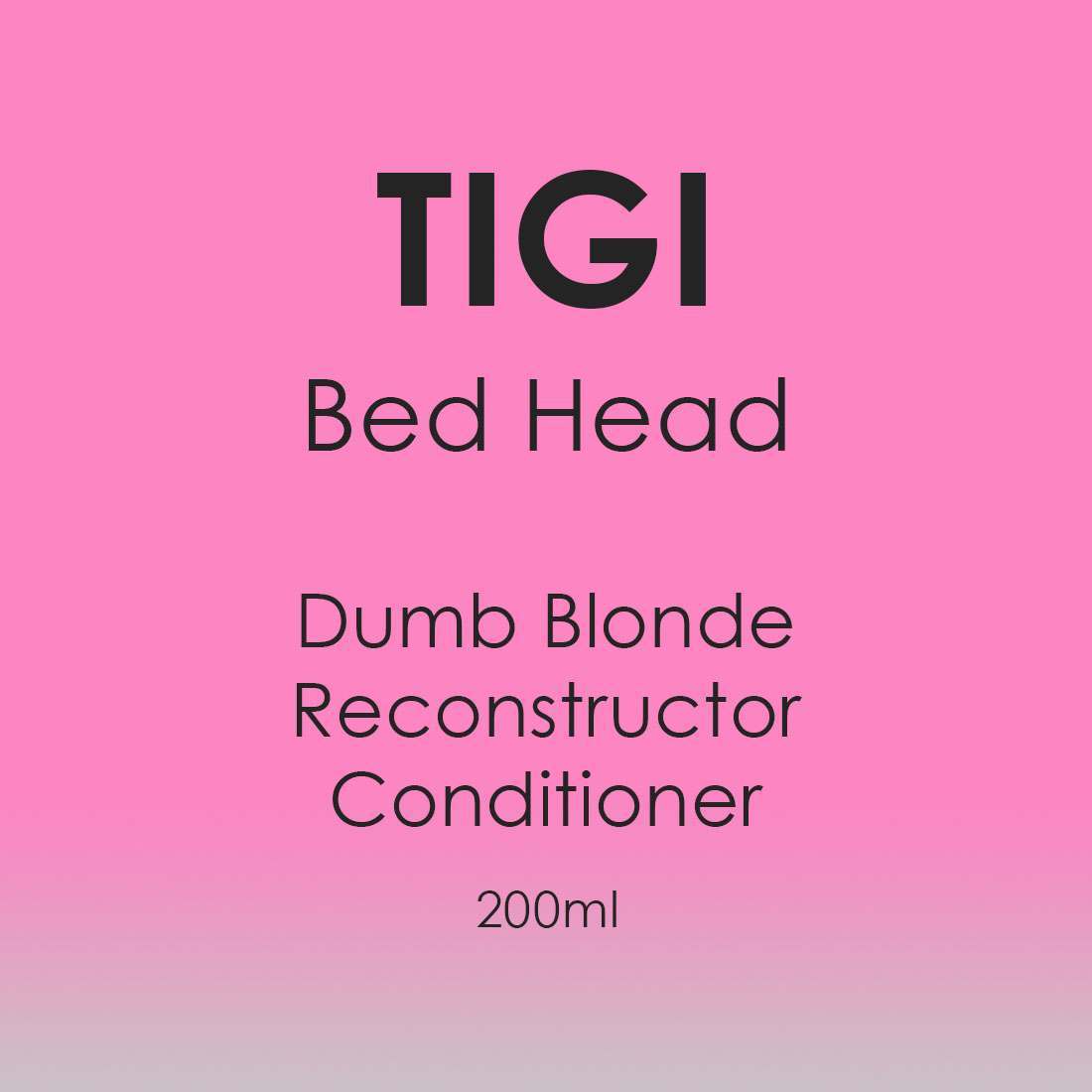 TIGI Bed Head Dumb Blonde Reconstructor Conditioner 200ml - Hairdressing Supplies