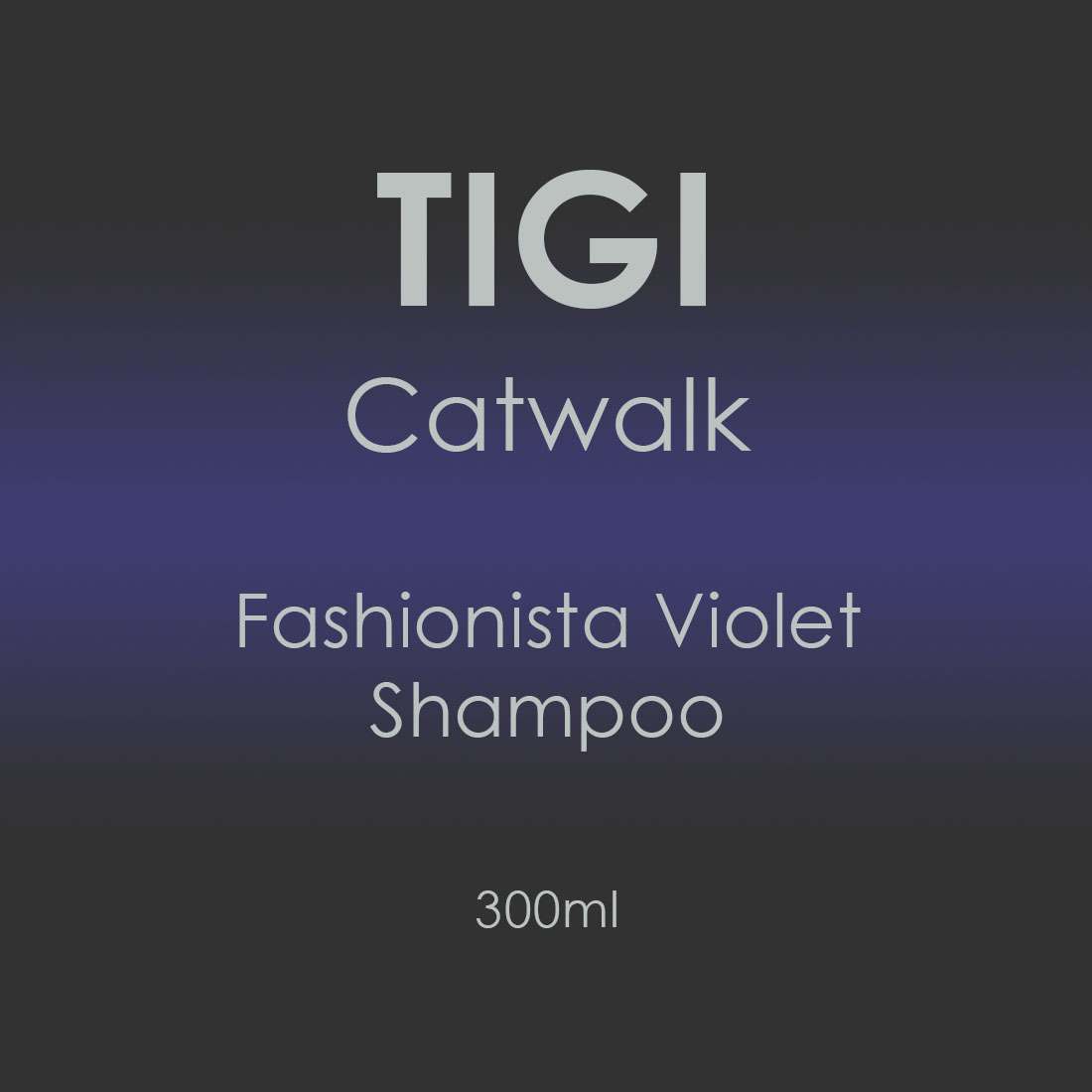 TIGI Catwalk Fashionista Violet Shampoo 300ml - Hairdressing Supplies