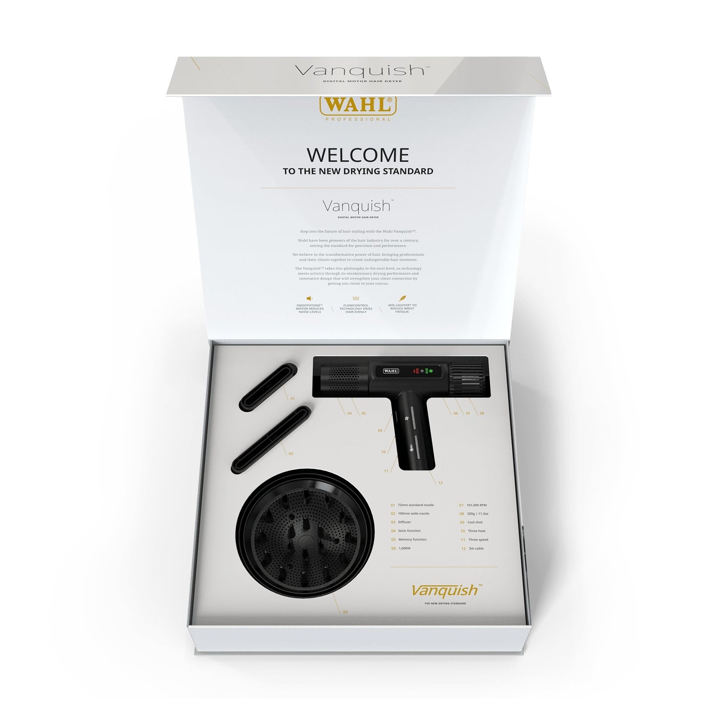 Wahl Vanquish Hair Dryer Black