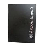 Agenda Appointment Book 6 Assistant Black