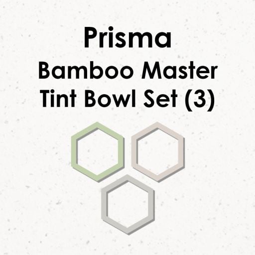 Agenda Prisma Bamboo Master Tint Bowl Set - Set of 3 (Pink/Green/Grey) - Hairdressing Supplies