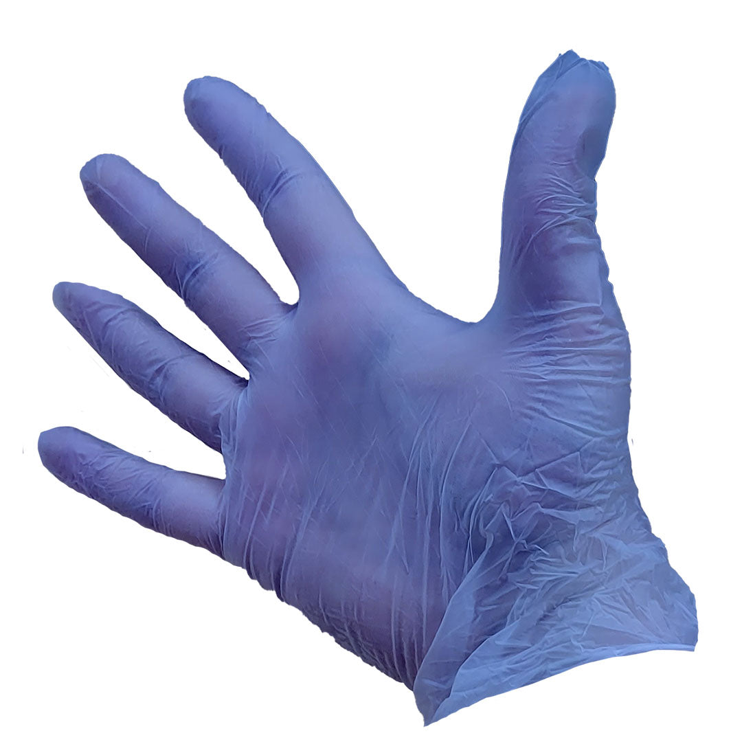 Nitrile Blue Powder Free Gloves x100