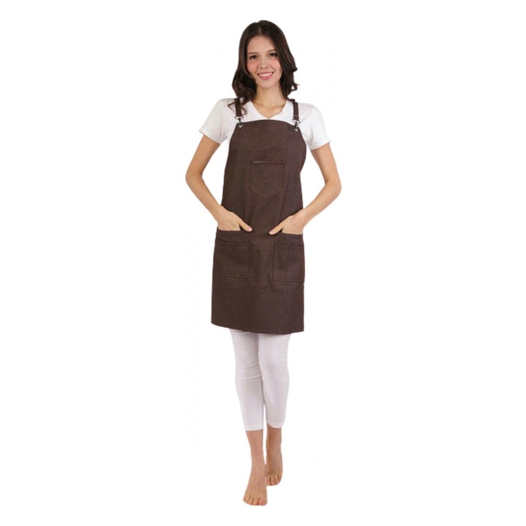 DMI Barber Apron Rustic Brown - Hairdressing Supplies