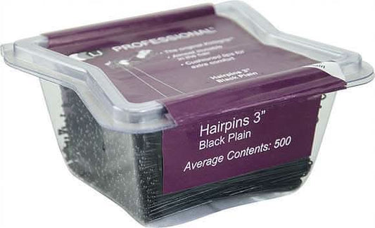 DMI LJ Professional 3" Hairpins Plain x500 - Black