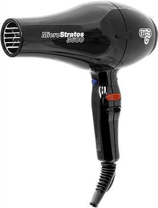 ETI Micro Stratos 3600 Hair Dryer - Black - Hairdressing Supplies