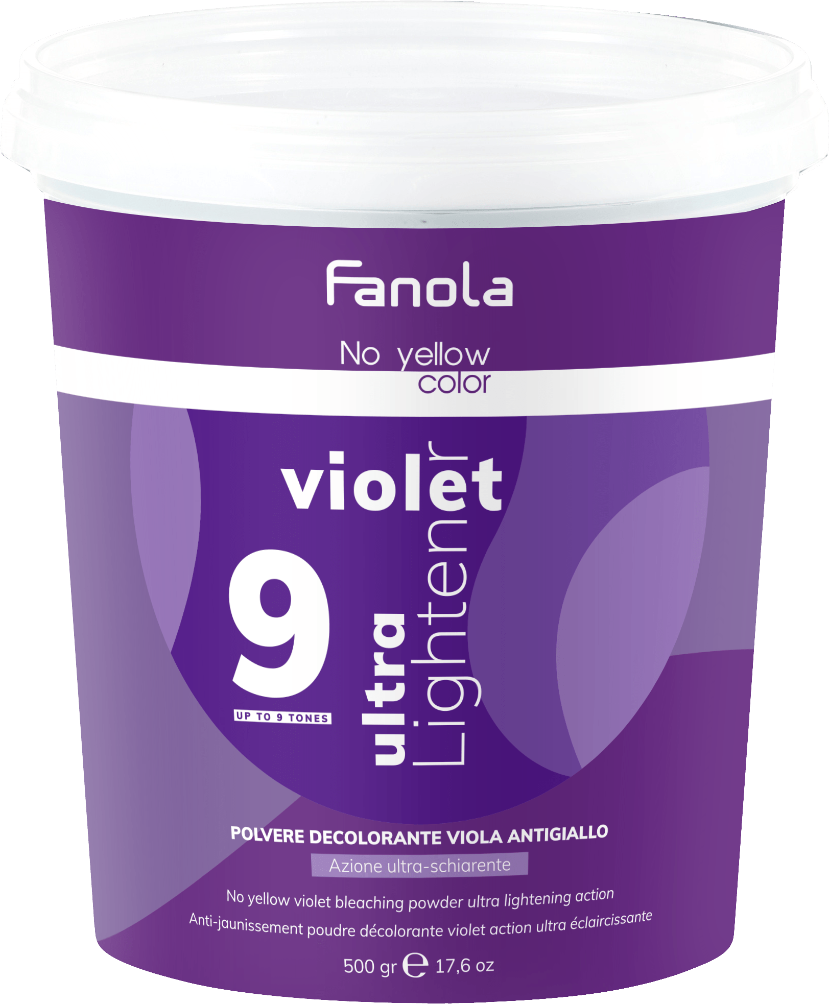 Fanola Color No Yellow 9 Tone Bleaching Powder - 500g - Hairdressing Supplies