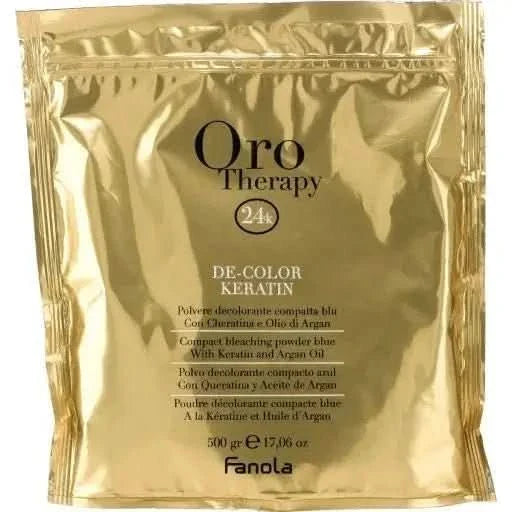 Fanola Oro Therapy De-Color Keratin Blue Bleaching Powder - 500g