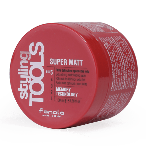 Fanola Styling Tools Super Matt Extra Strong Matt Shaping Paste - 100ml - Hairdressing Supplies