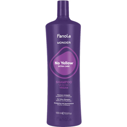 Fanola Wonder No Yellow Shampoo 1000ml - Hairdressing Supplies