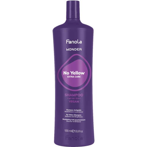 Fanola Wonder No Yellow Shampoo 1000ml - Hairdressing Supplies