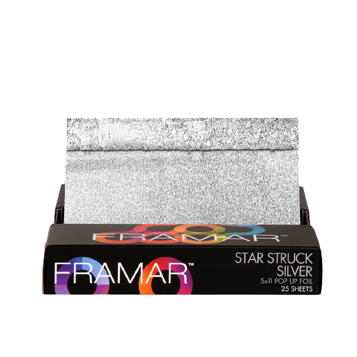 Framar 5x11 Pop Ups Star Struck Silver 25 Sheets Sample - Hairdressing Supplies