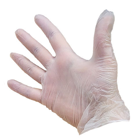 Vinyl Clear Powder Free Gloves x100