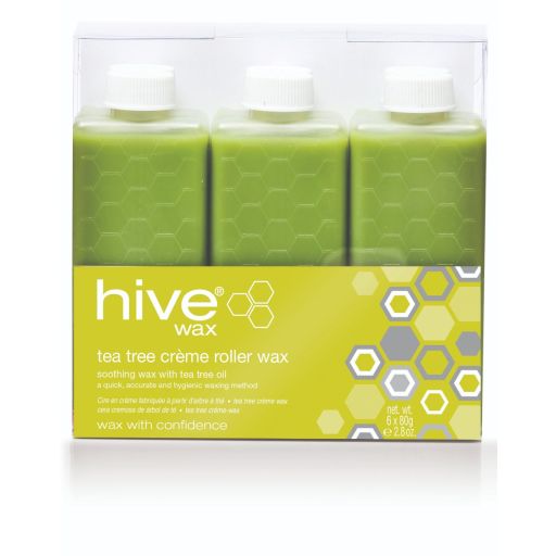 Hive Wax Roller Cartridges 80g Pack of 36 - Tea Tree Creme - Hairdressing Supplies
