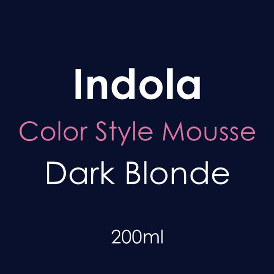 Indola Color Style Mousse - Dark Blonde 200ml - Hairdressing Supplies