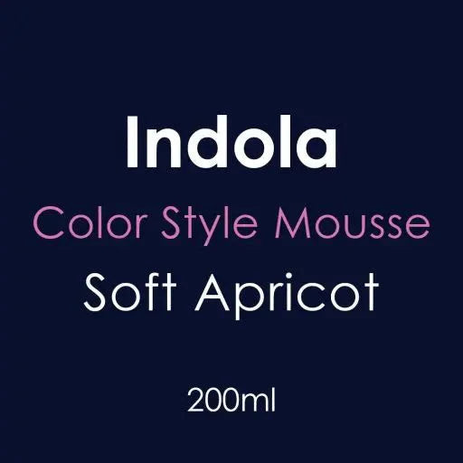 Indola Color Style Mousse - Soft Apricot 200ml - Hairdressing Supplies