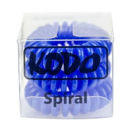 Kodo Blue Spiral Hair Bobbles Pack of 3
