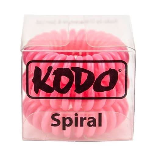 Kodo Raspberry Spiral Hair Bobbles